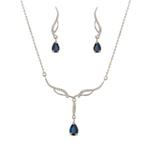Half set of 18 carat gold for women, Seven jewelry, model 0097