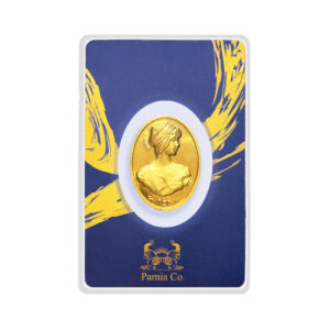 Pernia 24 carat gold bar, frequency model, Anahit relief design