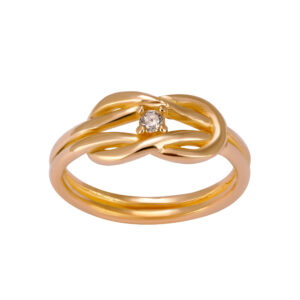 18 carat gold ring for women, Seven Jewelry, model 3621