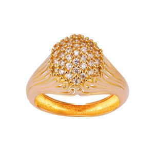 18 carat gold ring for women, Seven Jewelry, model 3619