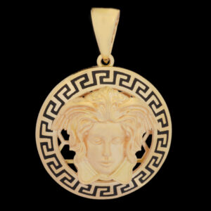 18 carat gold necklace pendant for women, mustajabi gold, code 64