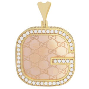 18-carat gold necklace pendant for women, Mustajabi gold, code 001