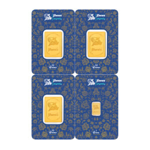 Parsis 24 carat gold bars, ounce bundle, 4 pieces