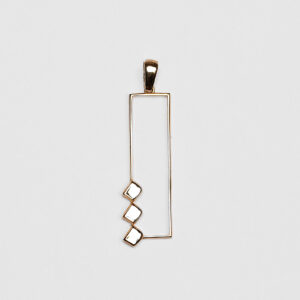 18 carat gold necklace pendant for women, Tamna model