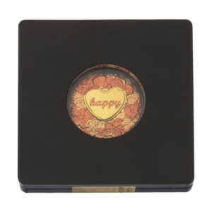 24-karat gold bullion with the relief design of colored happiness