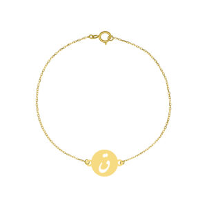 Women's 18 carat gold bracelet, model Q GAN051