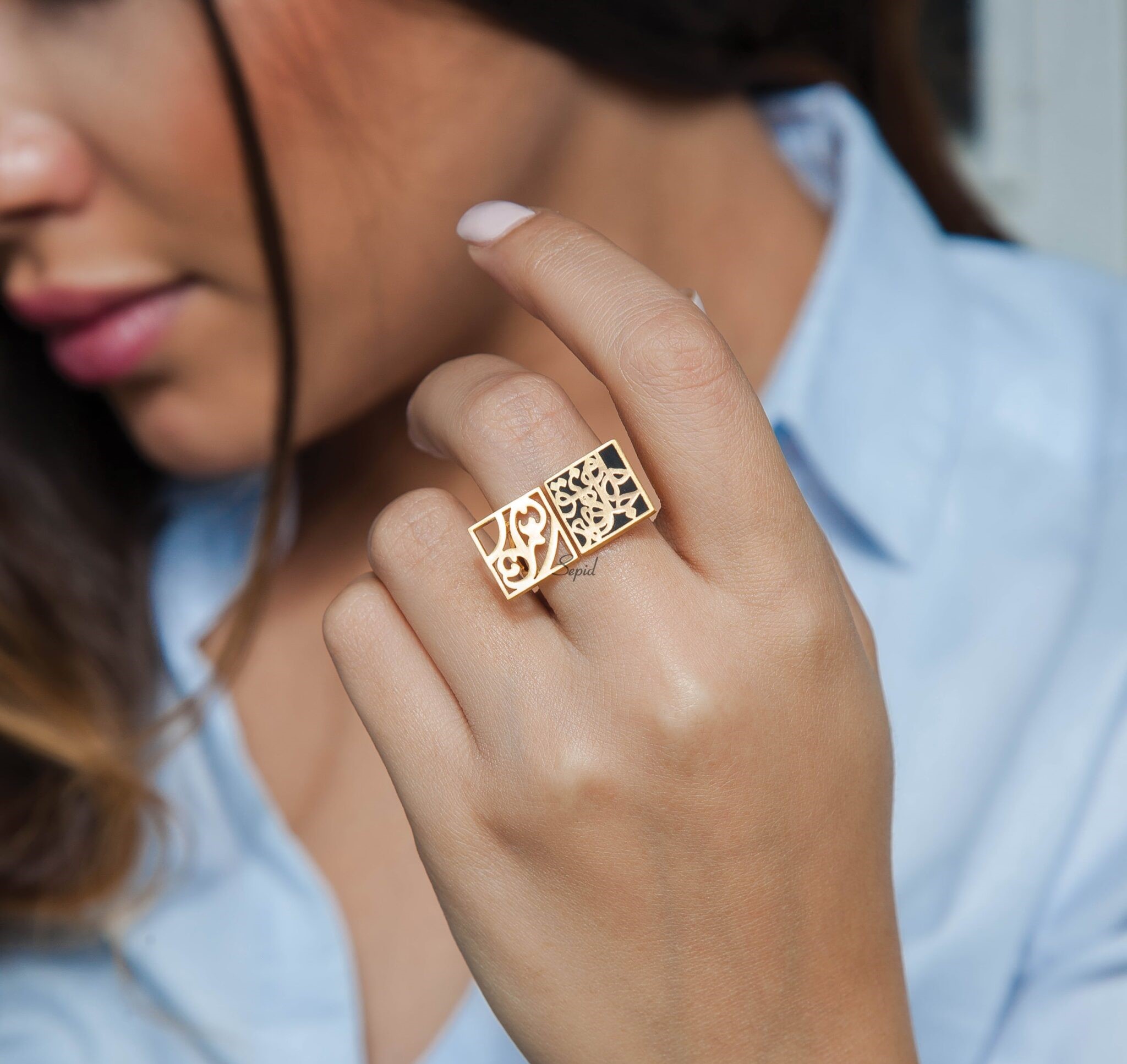 Calligraphy Rings