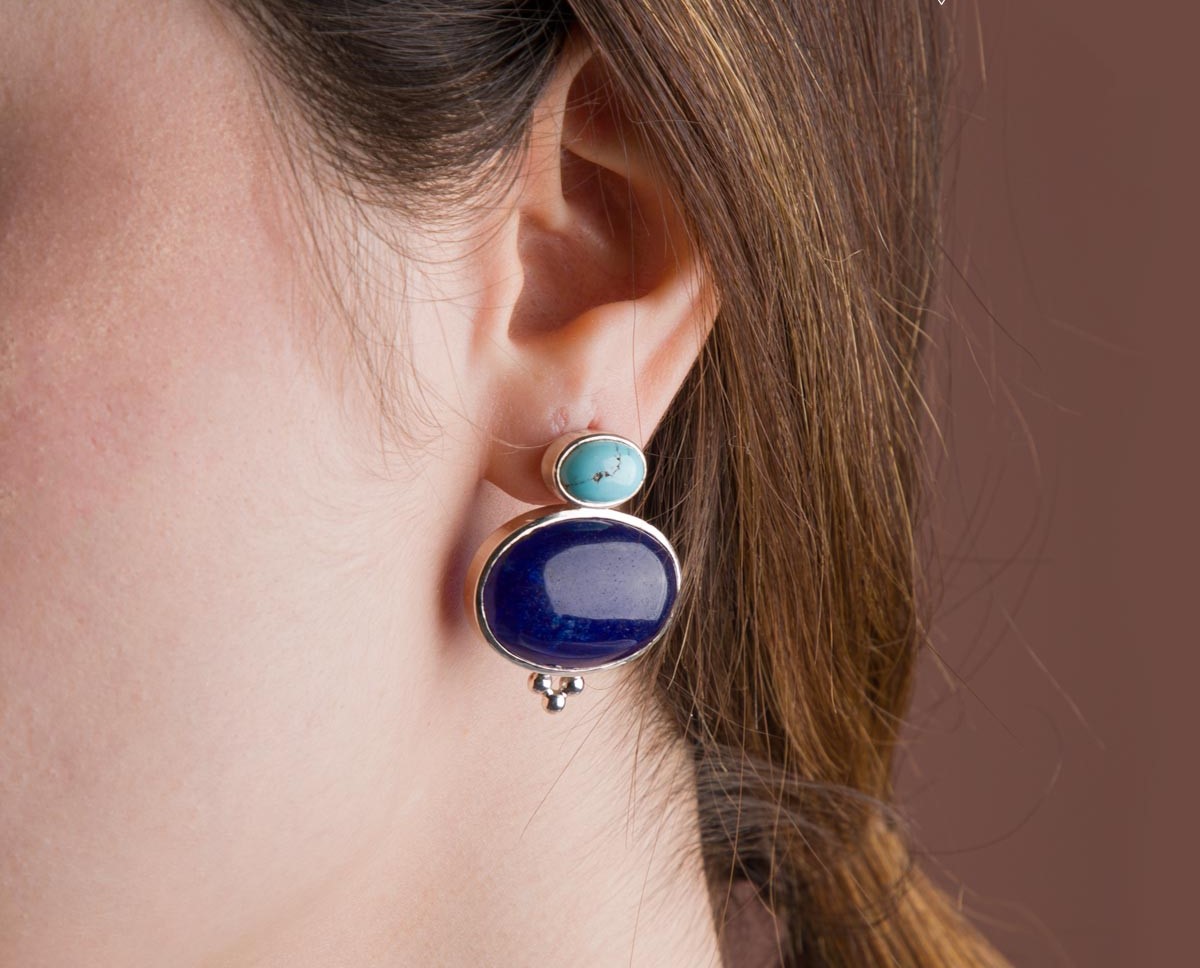 Earring Lapis Lazuli