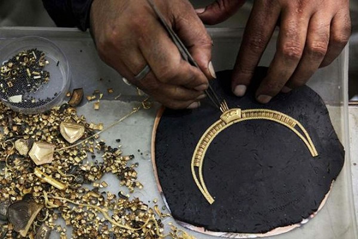 Traditional jewelry-making workshop