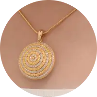 Women Iranian Gold Pendants